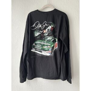 Vtg Y2K Nascar Dale Earnhardt Jr. Mountain Dew Amp Long Sleeve Shirt Men’s Large